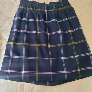 J. Crew Plaid Mini Skirt